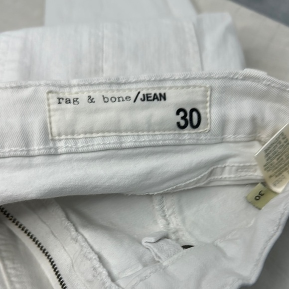 Rag & Bone - High Rise Ankle Skinny in White Manson - Picture 4 of 11